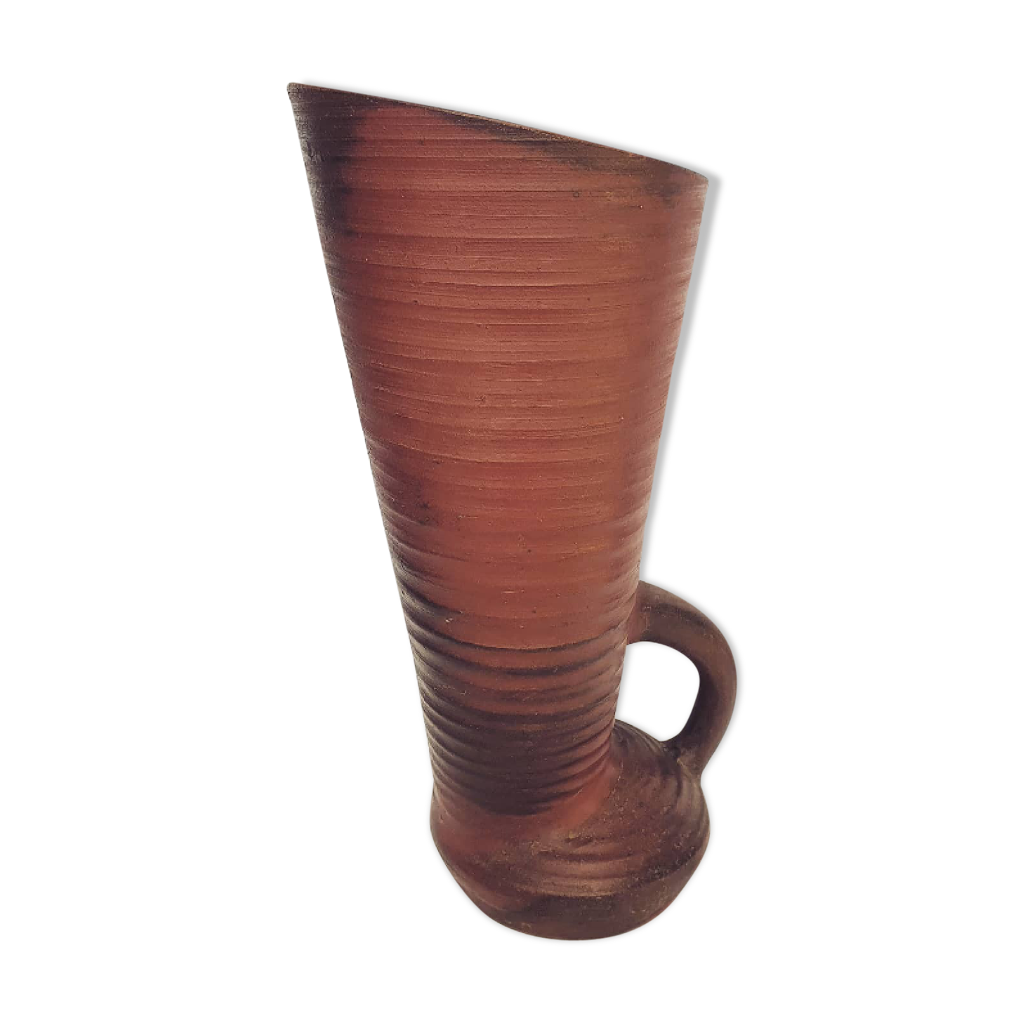 70s sandstone vase