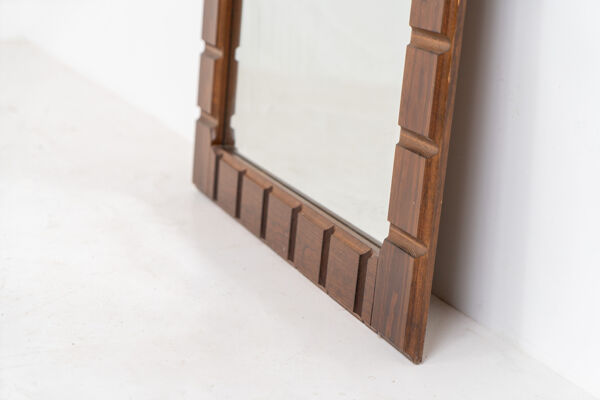 Miroir mural graphique sculptural