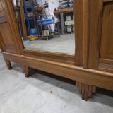 Art Deco carved oak wardrobe - Flemish workshop circa 1930