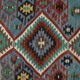 Area kilim rug ,vintage wool turkish handknotted kilim, 295 cmx 160 cm rug