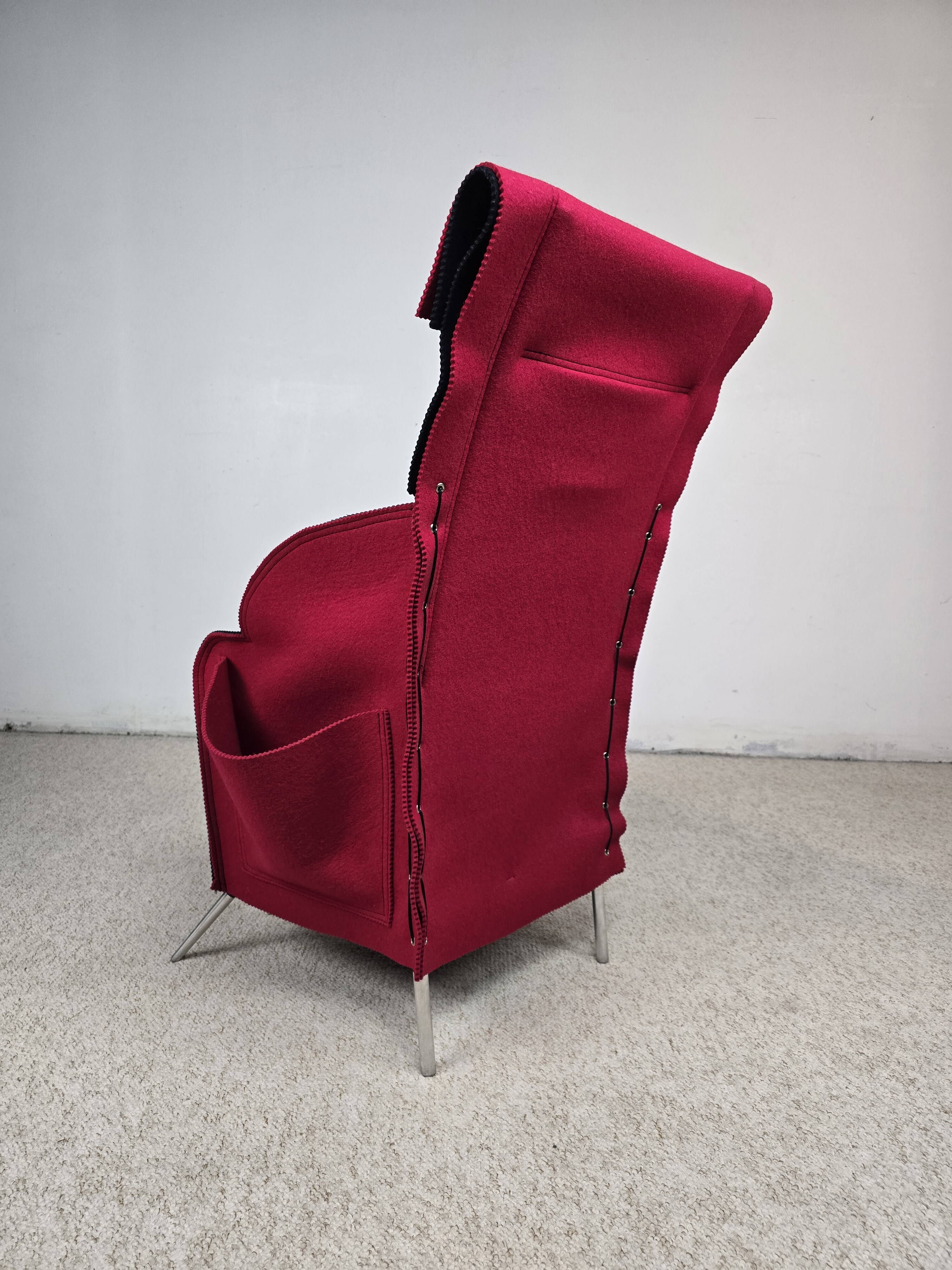 Filzka armchair by borek šípek for scarabas – czech republic, 1989