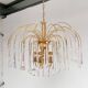 Italian Cascata chandelier with Murano drops, 1970s
