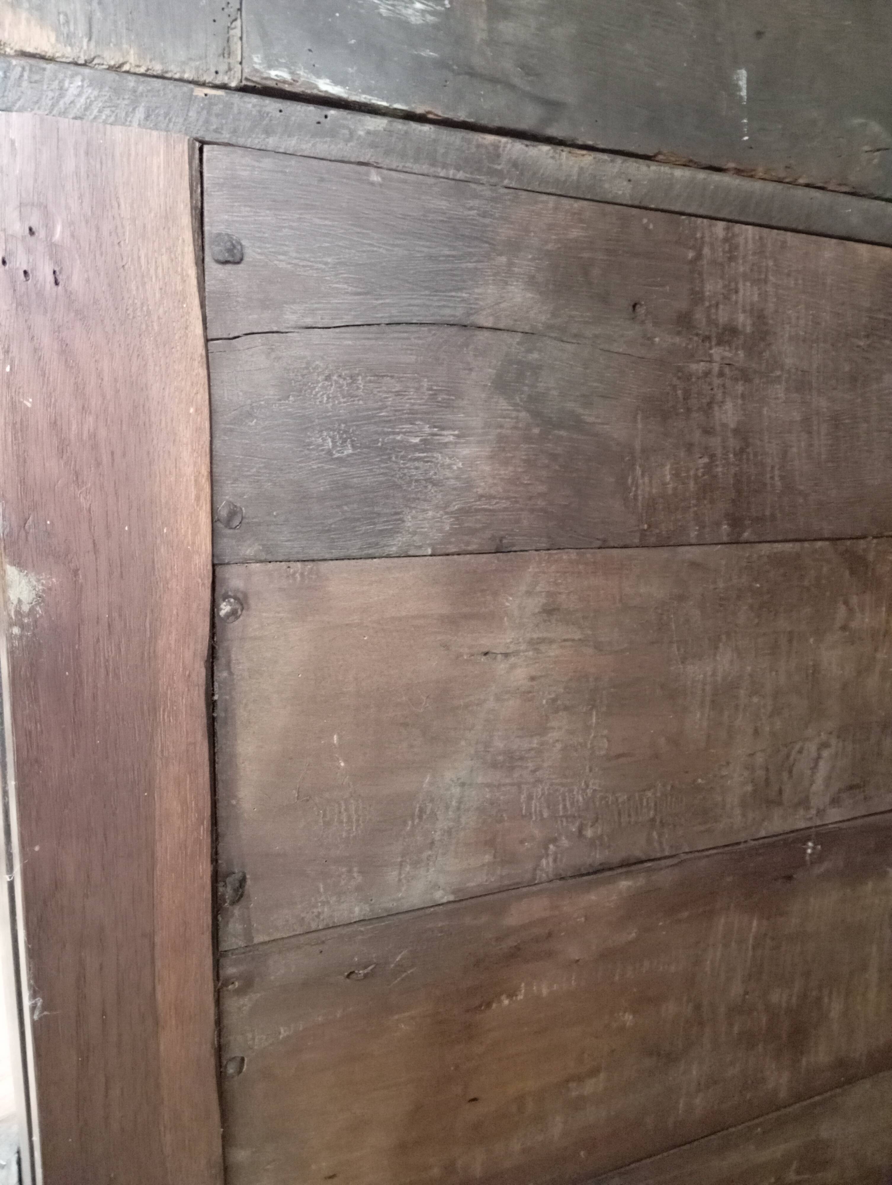 18th century oak three-door dresser