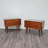 Mid-Century Modern Nightstands in the style of Gio Ponti, 1950s, Set of 2