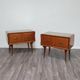 Mid-Century Modern Nightstands in the style of Gio Ponti, 1950s, Set of 2