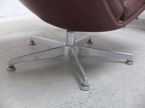 Fauteuil 'F141' ancien avec repose-pieds par Geoffrey Harcourt pour Artifort, 1972