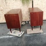 Pair of chests of drawers with bookcase