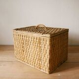 Vintage wicker trunk