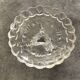 Vide-poche footed bowl in molded glass from portieux vallerysthal