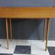 Writing desk table with Black Opaxit glass top 1960s