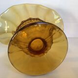 Art deco diamond tip fan vase