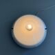 Simple opal glass wall light from the mid-century by Lamperti, 1960s, Italy.