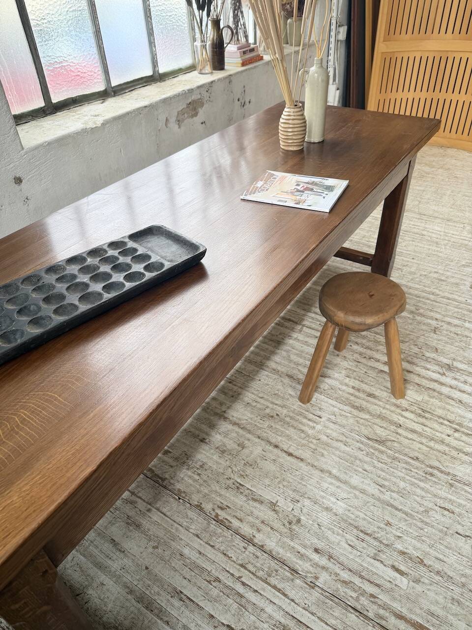 Table de ferme XL en chêne massif