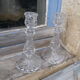 Set of 2 torches candle holders crystal Baccarat model Bamboo