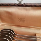 Silver metal spoon box