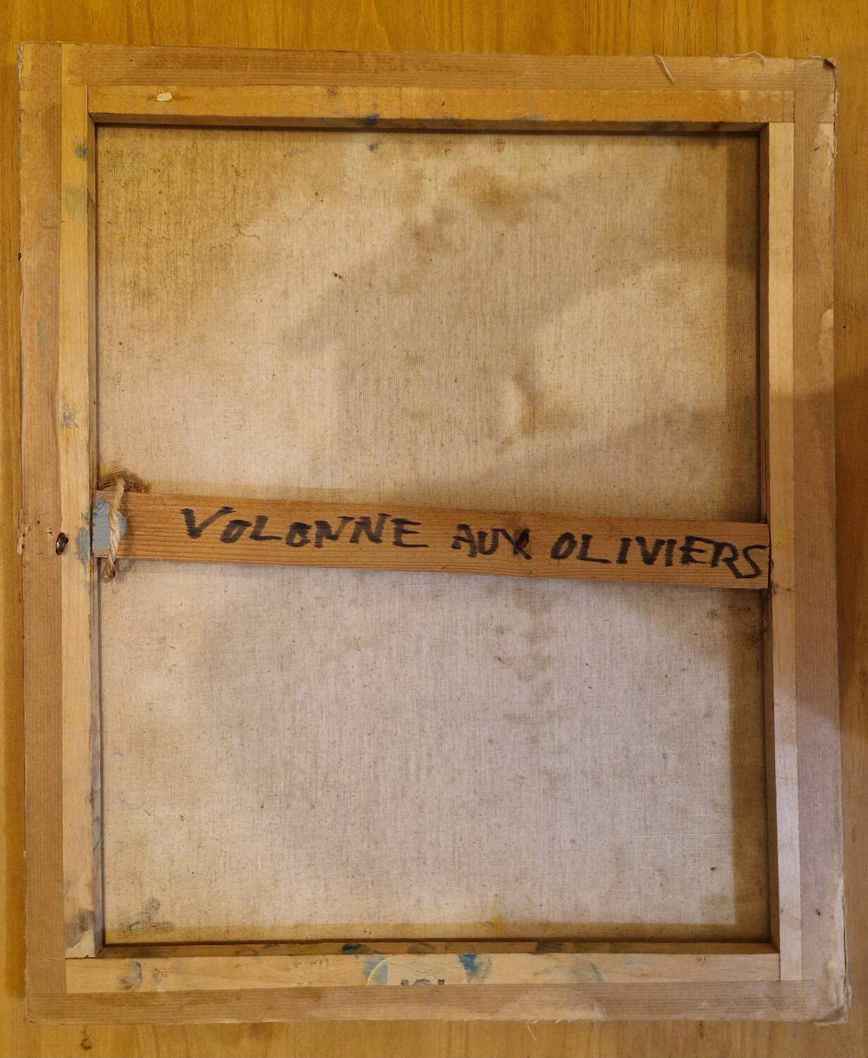 Tableau peinture oliviers