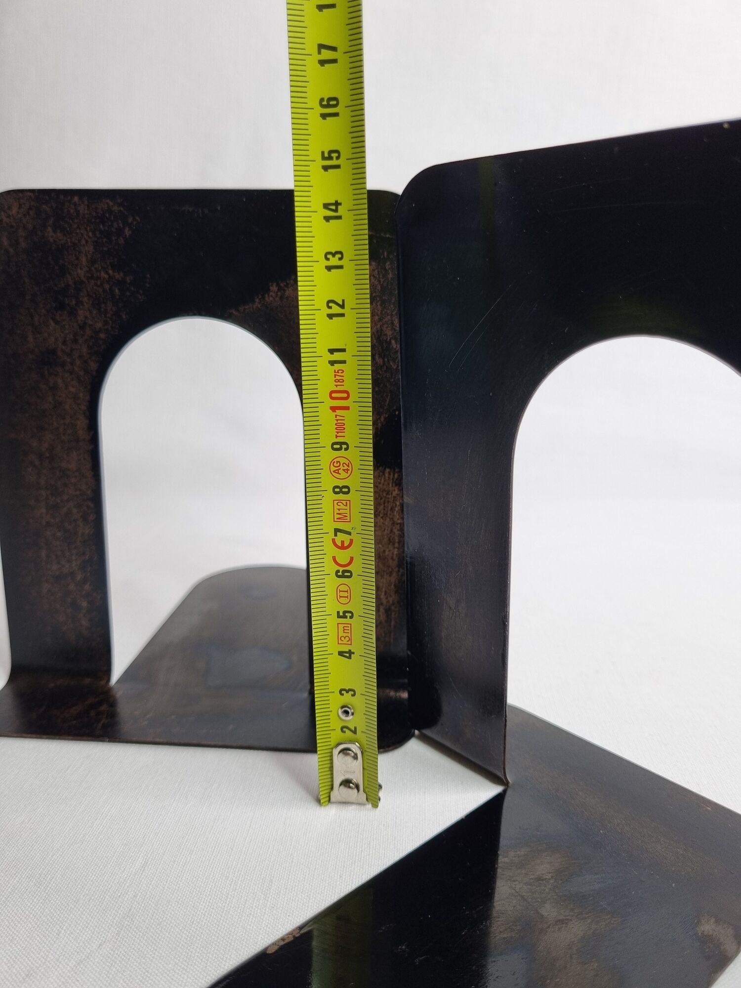 Pair of industrial book greenhouse in black lacquered steel