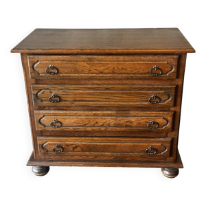 Commode vintage en chêne - placage