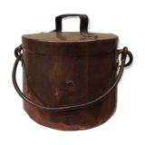 Chaudron en cuivre marmite de cheminée cache pot deco