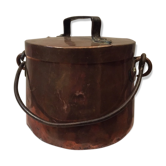Copper cauldron fireplace pot hides pot deco