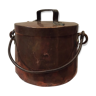 Copper cauldron fireplace pot hides pot deco