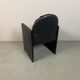 Mid-Century Bulo Belgium Armchair in Black Leather – Postmodern / Memphis