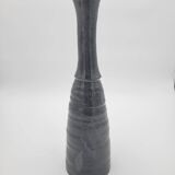 Black Ostara vase in glazed terracotta