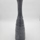 Vase Ostara noir en terre cuite émaillée