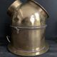 Antique lighting lantern, gilt brass marine compass binnacle "Askania", 1910, Germany