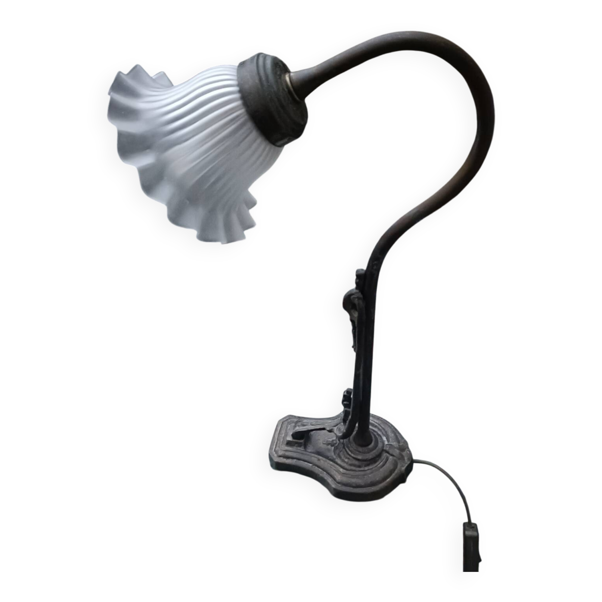 Art Deco gooseneck lamp