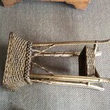 Rattan side table