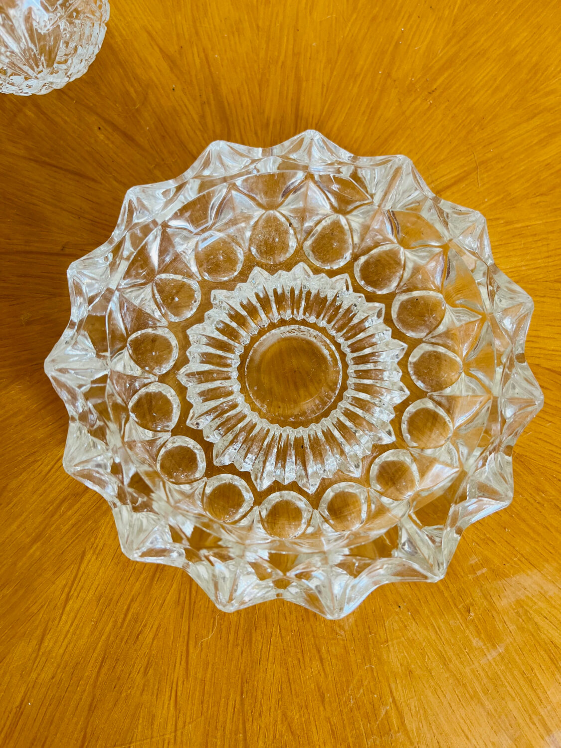 Vintage glass ashtray