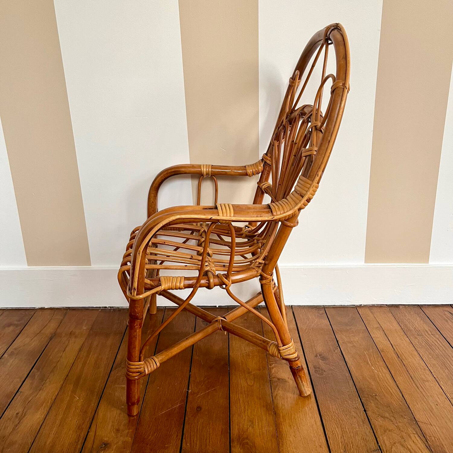 Rattan armchair for children