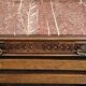 Carved wooden trouser cabinet – Twisted columns – Marble top