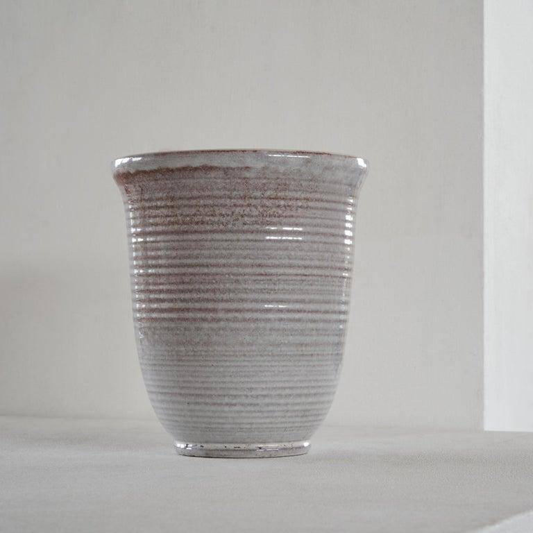 Large glazed ceramic vase mid-20th century