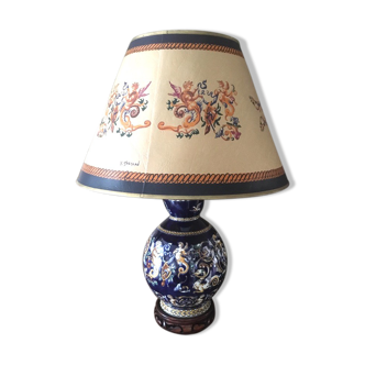 Lampe porcelaine de Gien