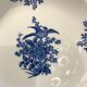 Set of 8 dinner plates blue Longwy