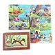 Disney Antique toy, cube puzzle - 12 pieces in their wooden case - Garnier Cornil