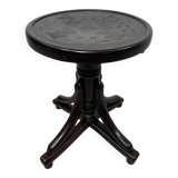 Curved wooden piano chair by Thonet