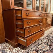 Classic English Mahogany Library Cabinet