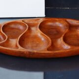 Mid Century Teak Bowel by Laur Jensen Odense Dish Server