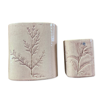 R. Leduc vallauris ceramic vases