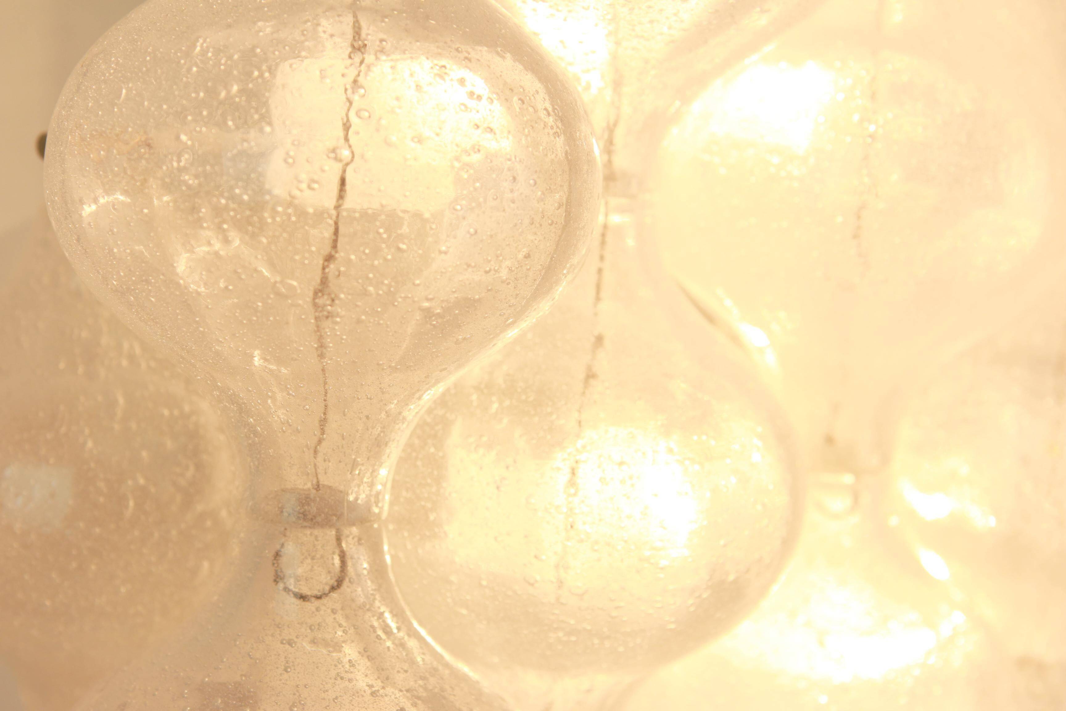 Pairs of large wall sconces 'Tulipan' Kalmar, Austria, 1970s