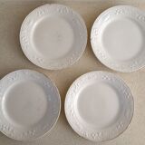 4 plates earth of iron Sarreguemines