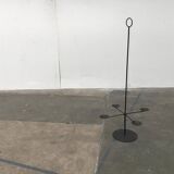 Vintage Brutalist Metal Candle Holder