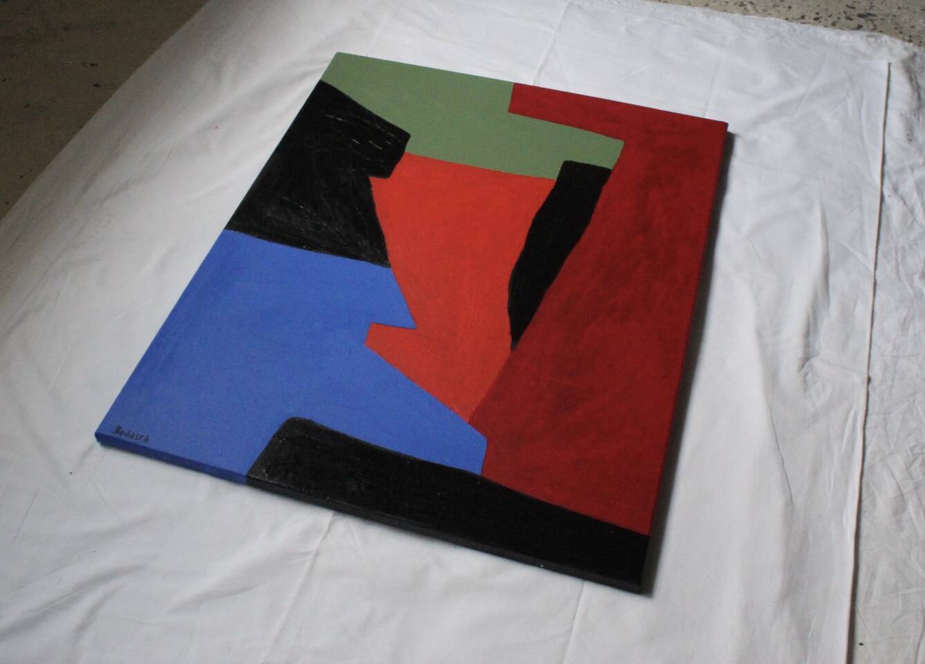 Contemporary minimalist geometric abstract