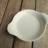 3 Small Round Dishes in White Porcelain Pillivuyt