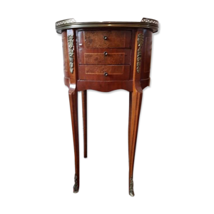 table de nuit marqueterie
