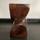 Scandinavian wooden candle holder from the 60s and 70s