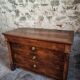 Antique French walnut commode, early 19th century (1800–1830), 4 drawers.